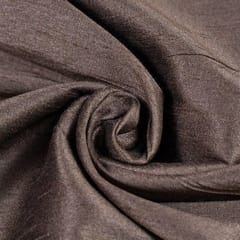 Brown Colour Polyester Raw silk fabric