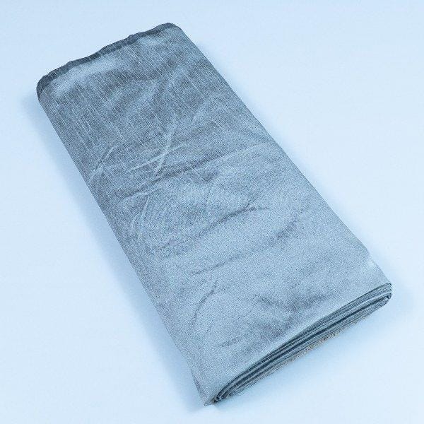 Grey Colour Polyester Raw silk fabric