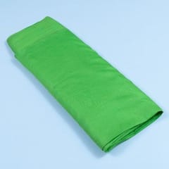 Parrot Green Colour Polyester Raw silk fabric