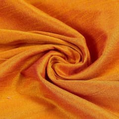 Orange Colour Polyester Raw silk fabric
