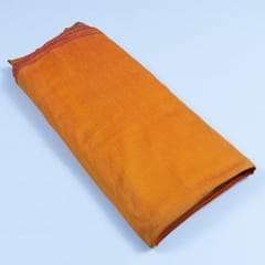 Orange Colour Polyester Raw silk fabric