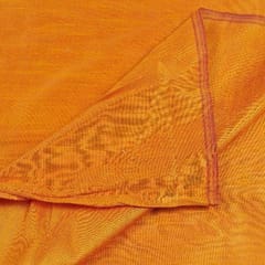 Orange Colour Polyester Raw silk fabric