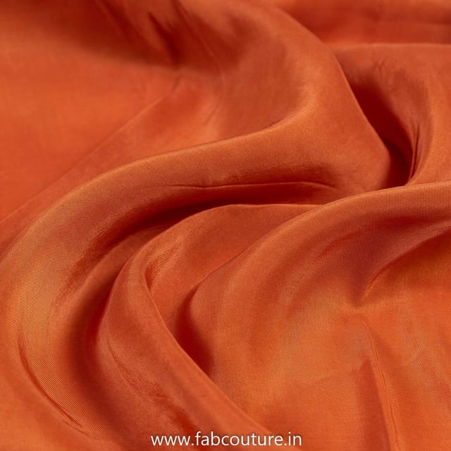 Rust Colour Viscose Uppada fabric