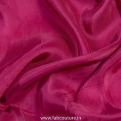 Magenta Colour Viscose Uppada fabric