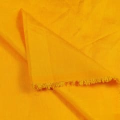 Mango Colour Polyester Raw silk fabric