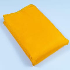 Mango Colour Polyester Raw silk fabric