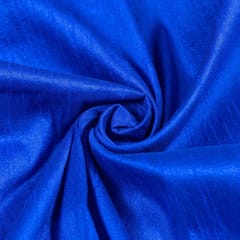 Royal Blue Colour Polyester Raw silk fabric