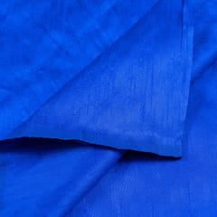 Royal Blue Colour Polyester Raw silk fabric