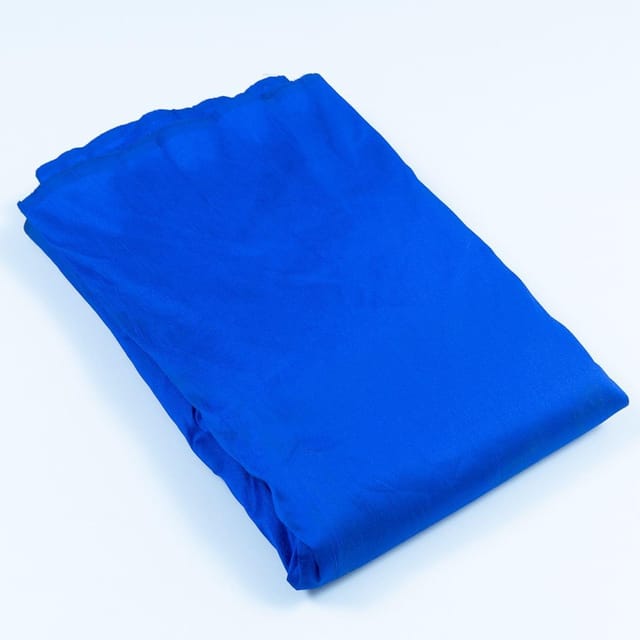 Royal Blue Colour Polyester Raw silk fabric