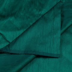 Dark Green Colour Polyester Raw silk fabric