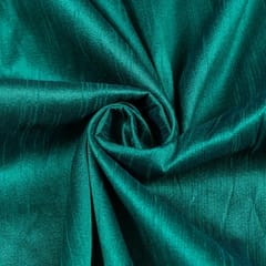 Dark Green Colour Polyester Raw silk fabric