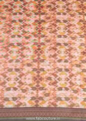 Green Colour Chanderi Digital Printed Fabric