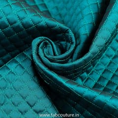 Bottle Green Taffeta Quilted Fabric