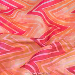 Gajree Colour Chanderi Digital Printed Fabric