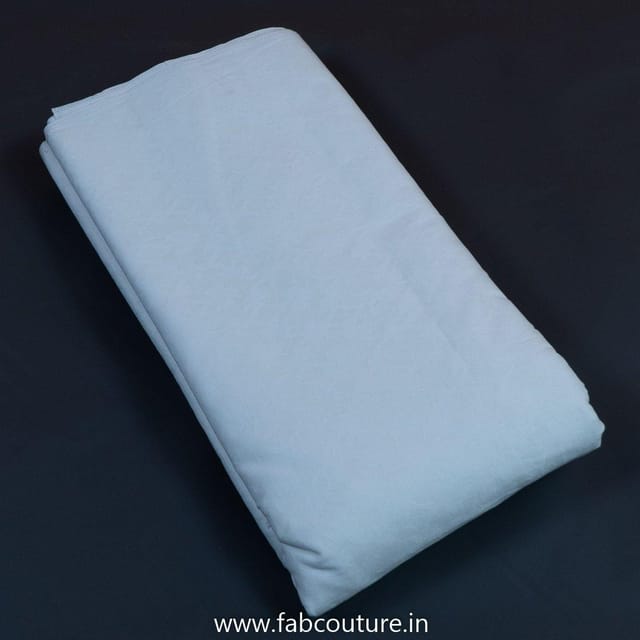 White Colour Self Cotton Dobby fabric