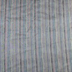 Green Colour Chanderi Zari Digital Printed Fabric