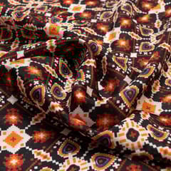 Multi Colour Uppada Digital Printed Fabric