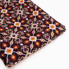 Multi Colour Uppada Digital Printed Fabric