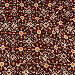 Multi Colour Uppada Digital Printed Fabric