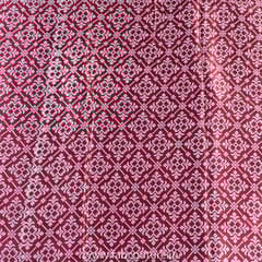 Maroon Colour Mashru Silk Ajrakh Printed Fabric