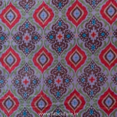 Brown Velvet Digital Printed Fabric