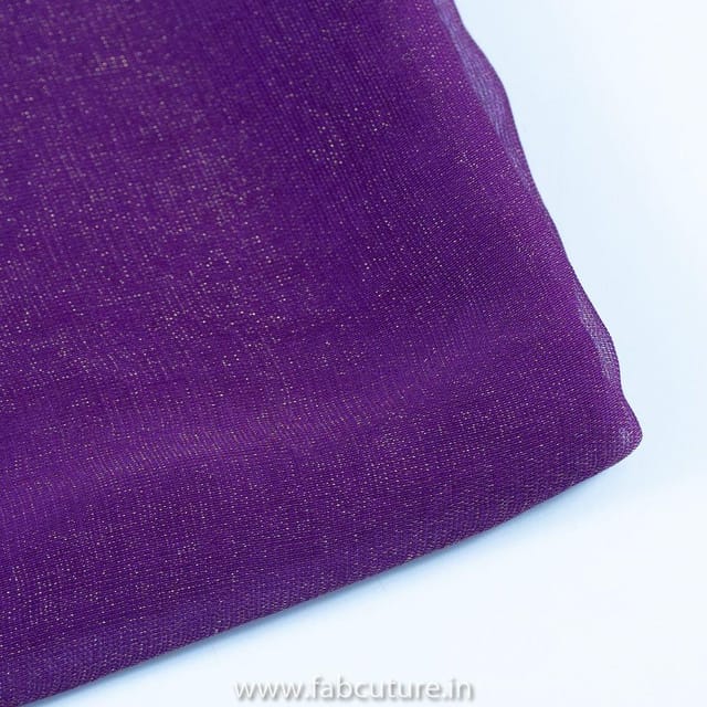 Purple Colour Burburry Georgette fabric