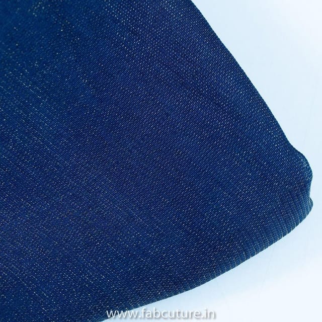 Blue Colour Burburry Georgette fabric
