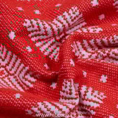 Orange Jacquard Fabric