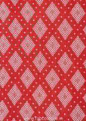 Orange Jacquard Fabric