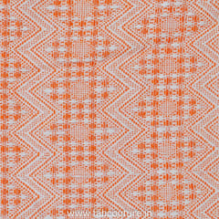 Orange Jacquard Fabric