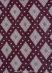 Maroon Jacquard Fabric