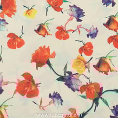 Floral Spun Print Fabric