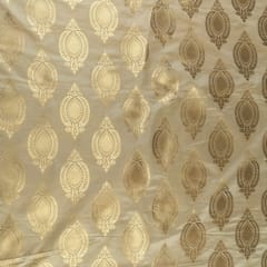 Beige Colour Brocade fabric