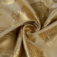 Beige Colour Brocade fabric