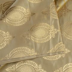 Beige Colour Brocade fabric