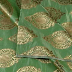 Green Colour Brocade fabric