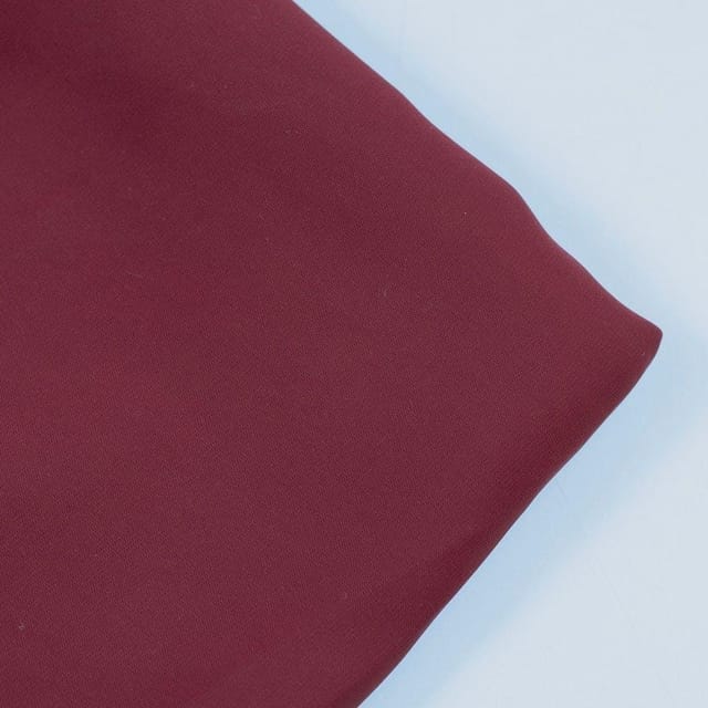 Maroon Colour BSY Crepe Spandex fabric