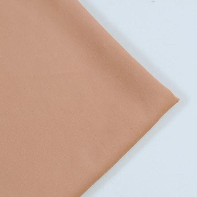 Peach Colour BSY Crepe Spandex fabric