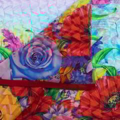 MultiColour Georgette Digital Printed Fabric