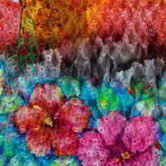 MultiColour Georgette Digital Printed Fabric