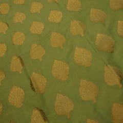 Green Kimkhab Brocade fabric