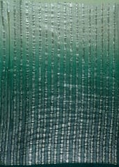 Green Colour Ombre Georgette Sequins Embroidered Fabric