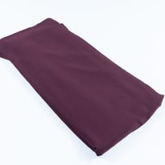 Wine Colour Double Georgette Lycra fabric