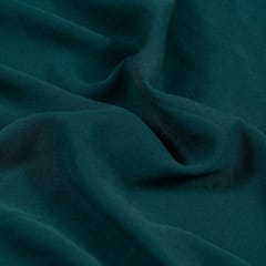 Bottel Green Colour Double Georgette Lycra fabric