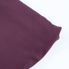 Wine Colour Double Georgette Lycra fabric