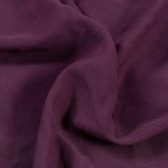 Wine Colour Double Georgette Lycra fabric
