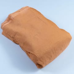 Peach Colour Crush Art Tissue Silk fabric