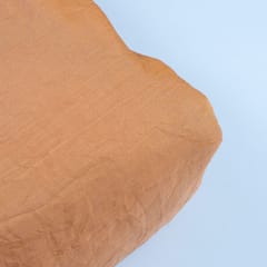 Peach Colour Crush Art Tissue Silk fabric