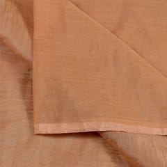 Peach Colour Crush Art Tissue Silk fabric