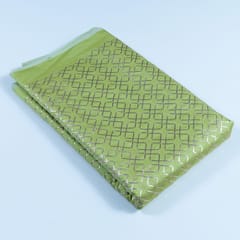 Mint Green Colour Chanderi Gota Embroidered Fabric